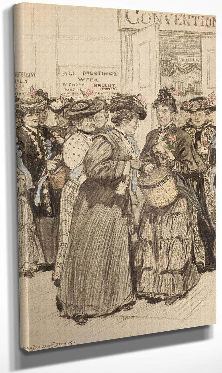 The Convention By Alice Barber Stephens Fine Art Print