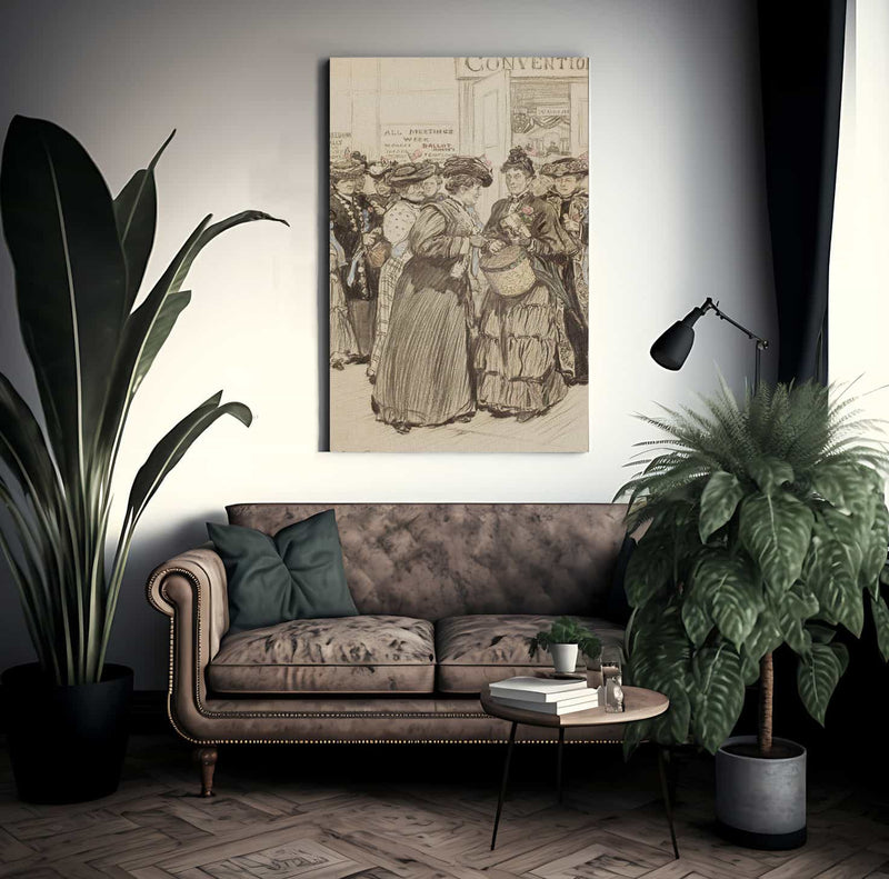 The Convention By Alice Barber Stephens Fine Art Print