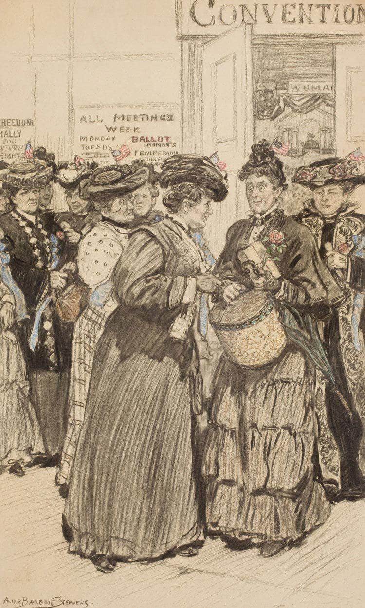 The Convention By Alice Barber Stephens Fine Art Print