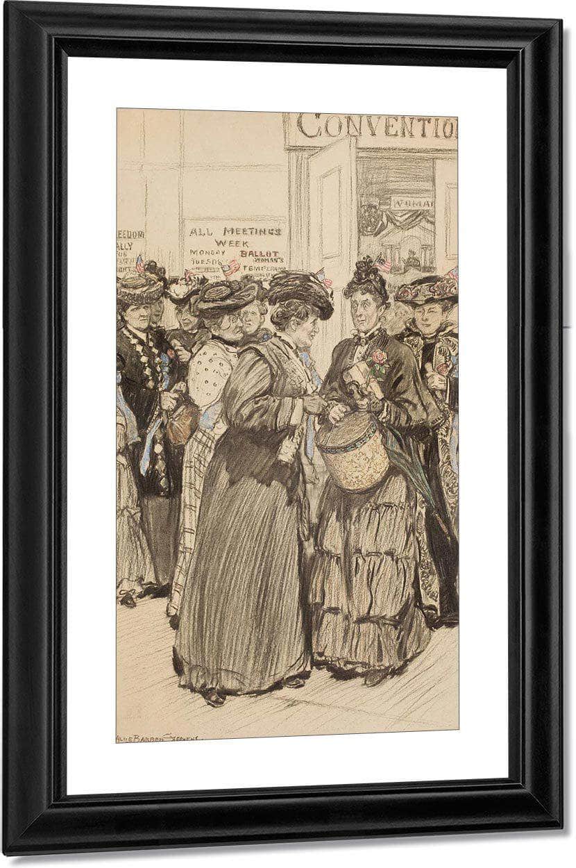 The Convention By Alice Barber Stephens Fine Art Print