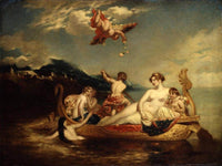 The Coral Finder Venus And Her Youthful Satellites By William Etty Fine Art Print