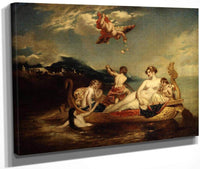 The Coral Finder Venus And Her Youthful Satellites By William Etty Fine Art Print