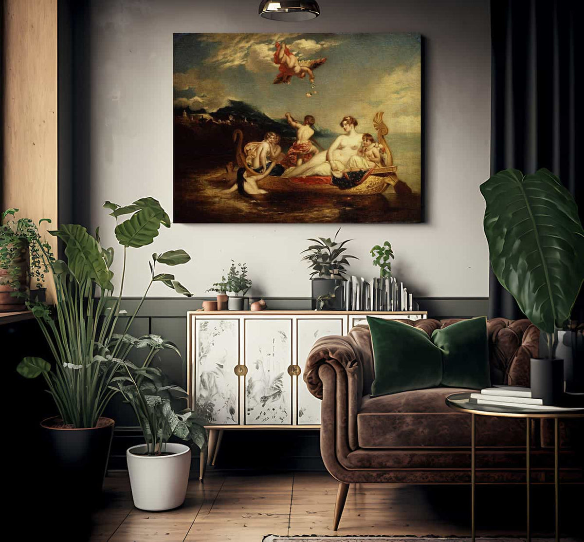 The Coral Finder Venus And Her Youthful Satellites By William Etty Fine Art Print