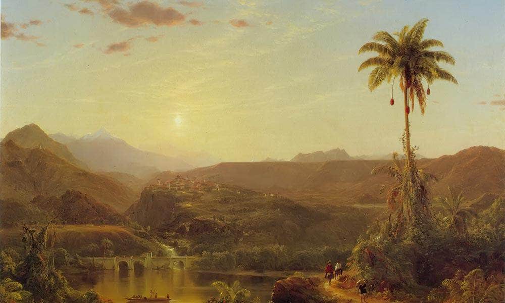 The Cordilleras Sunrise By Fredric Edwin Church Fine Art Print