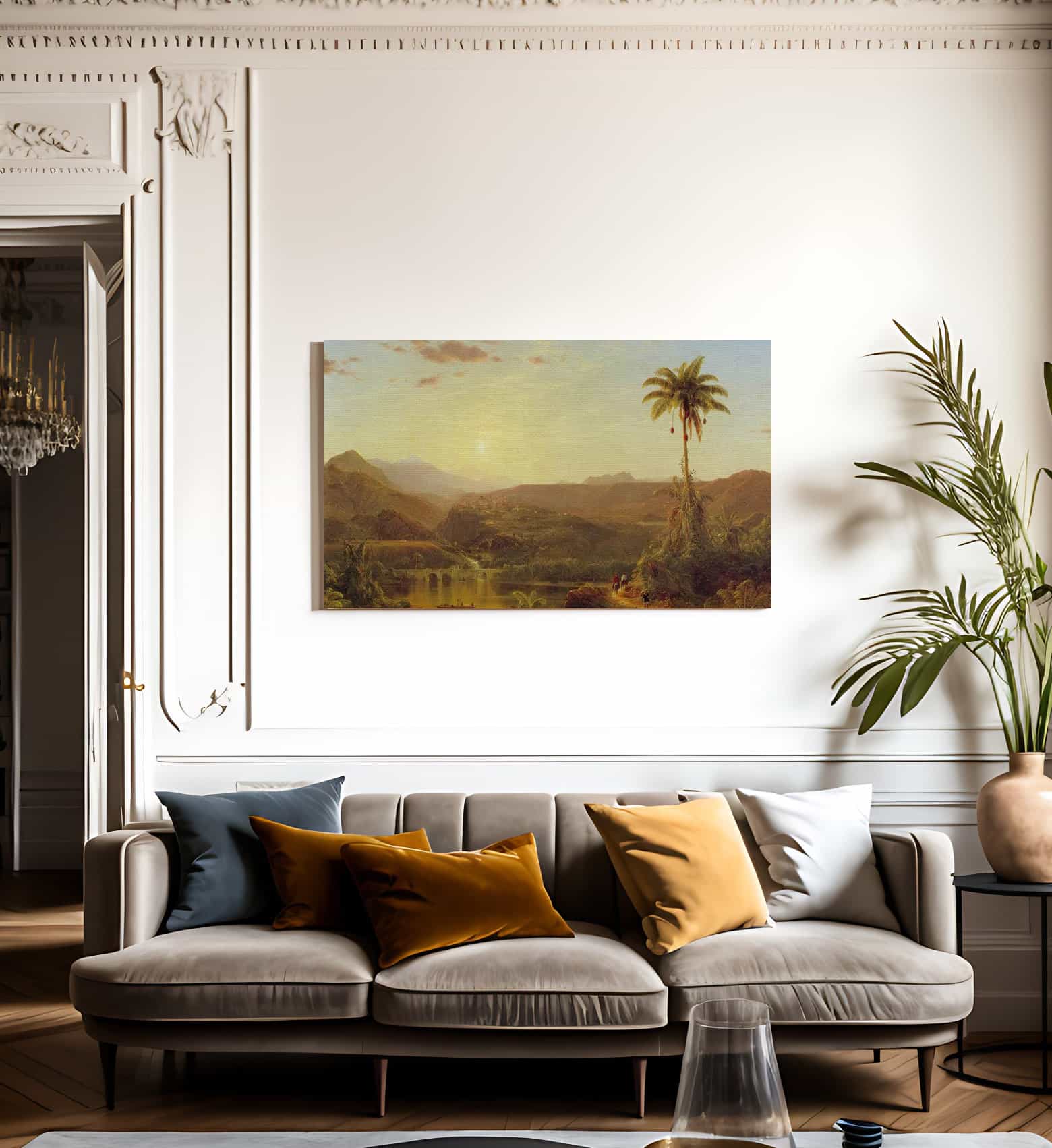 The Cordilleras Sunrise By Fredric Edwin Church Fine Art Print