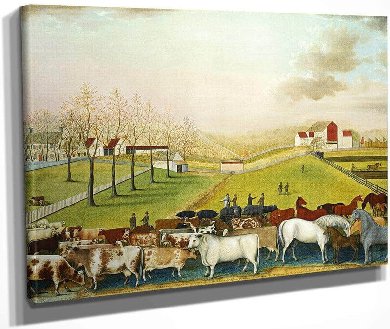 The Cornell Farm 1848 By Edward Hicks Fine Art Print