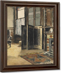 The Corner Of A Room 1892 By Maynard Dixon Fine Art Print