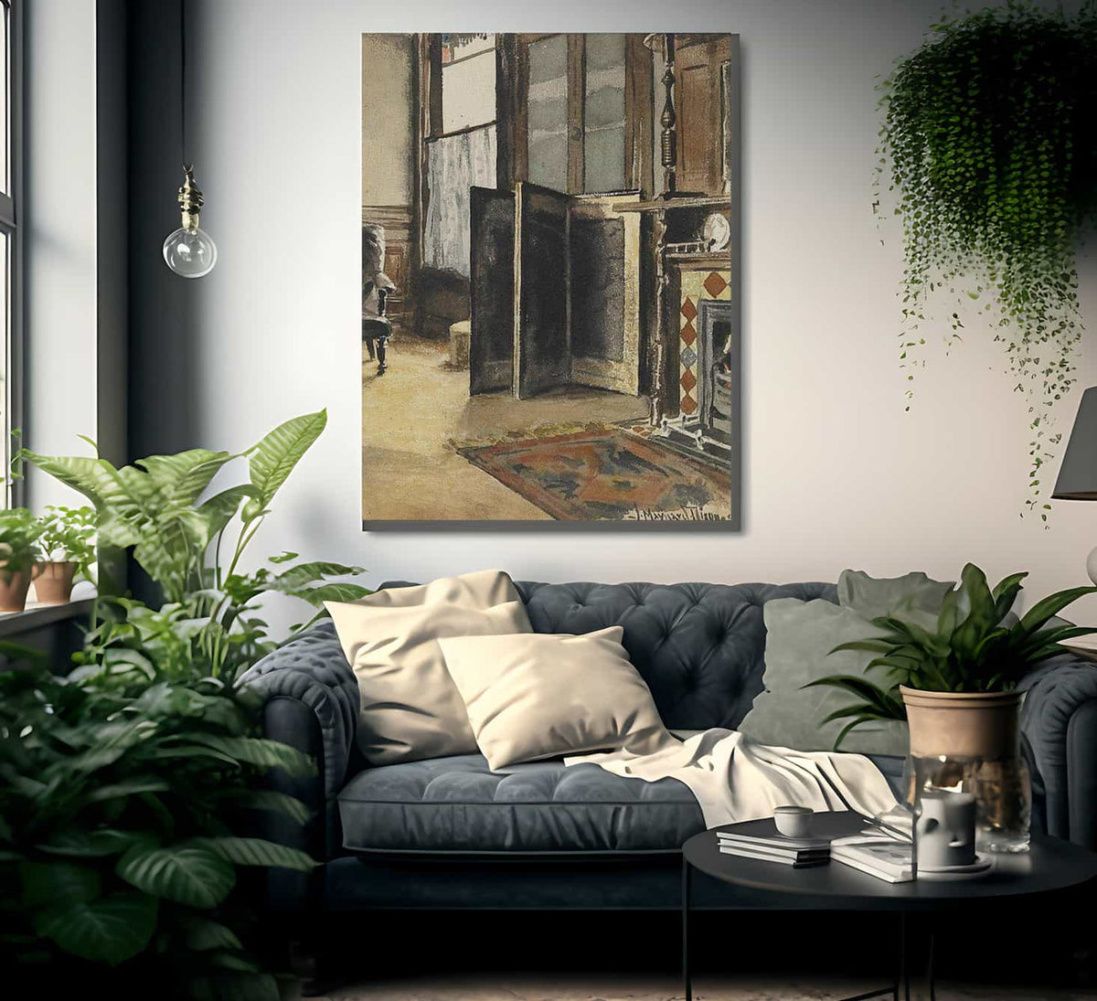 The Corner Of A Room 1892 By Maynard Dixon Fine Art Print