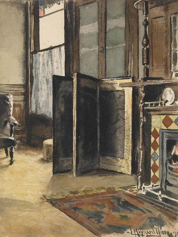 The Corner Of A Room 1892 By Maynard Dixon Fine Art Print