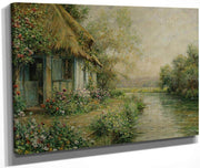 The Cottage At Beaumont By Louis Aston Knight Fine Art Print