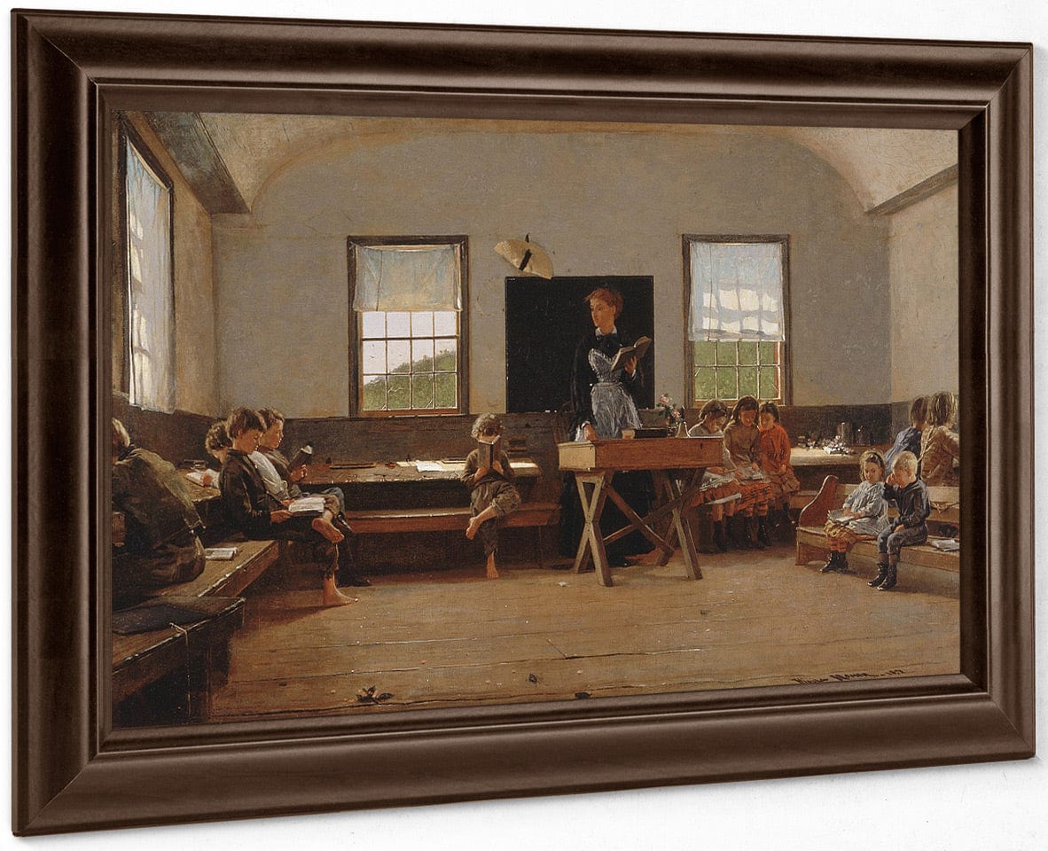 The Country School By Winslow Homer Fine Art Print