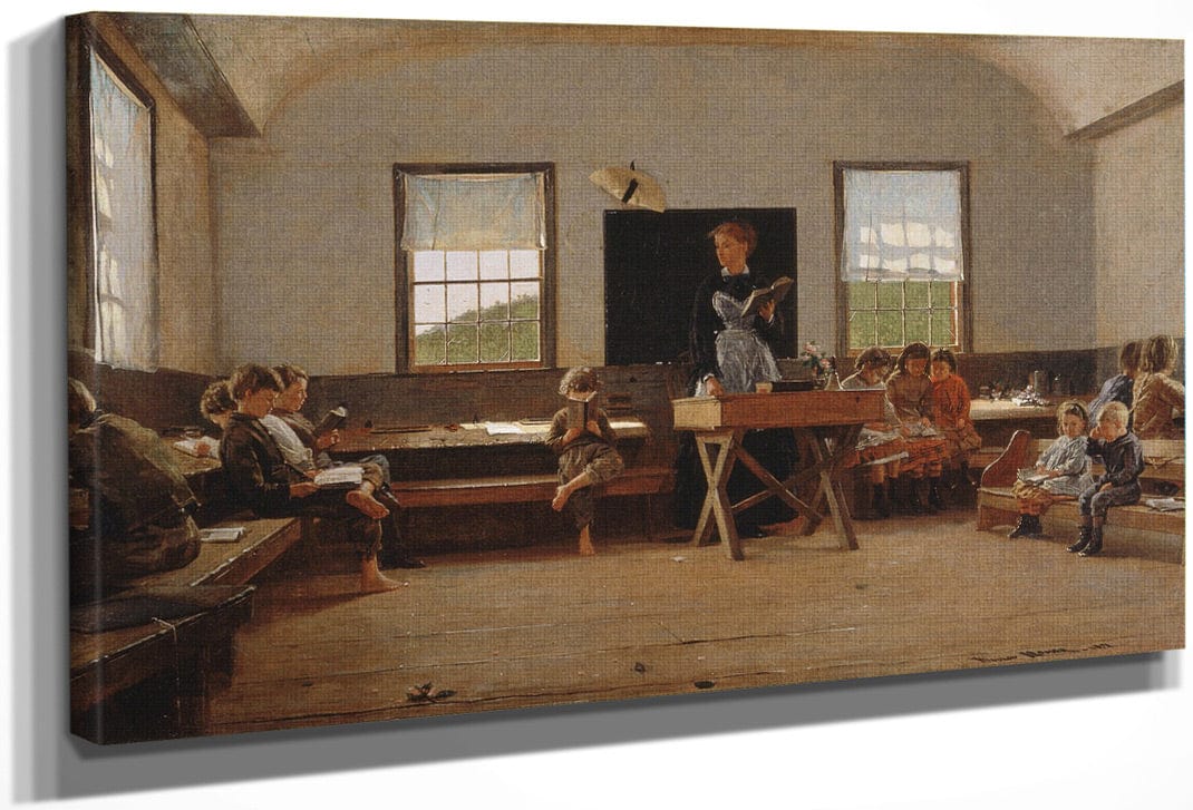 The Country School By Winslow Homer Fine Art Print