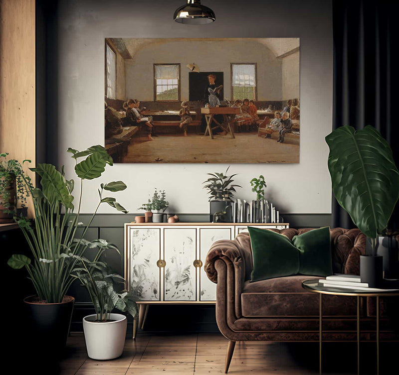 The Country School By Winslow Homer Fine Art Print