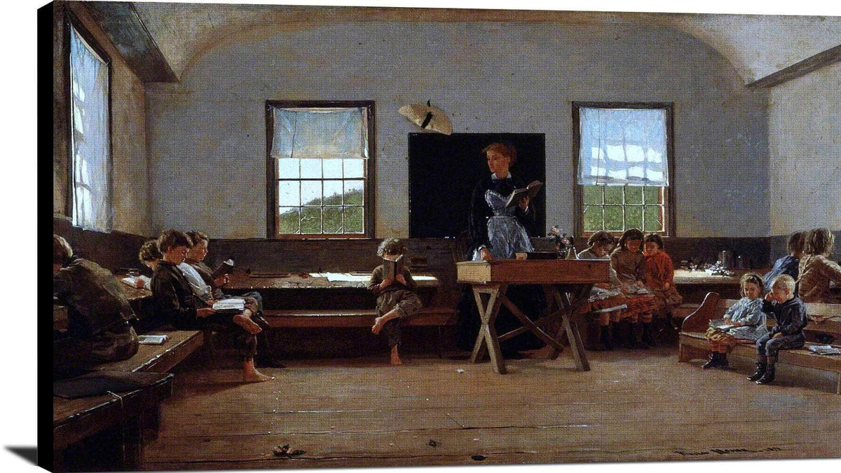 The Country School Painting Winslow Homer Canvas Art Fine Art Print