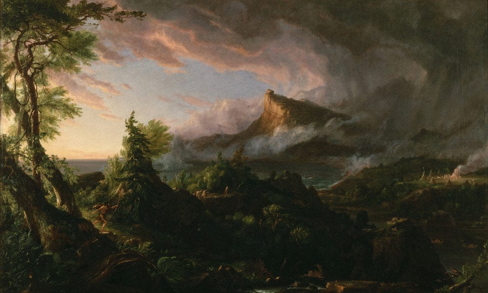 The Course Of Empire 1 The Savage State 1834 By Thomas Cole Fine Art Print