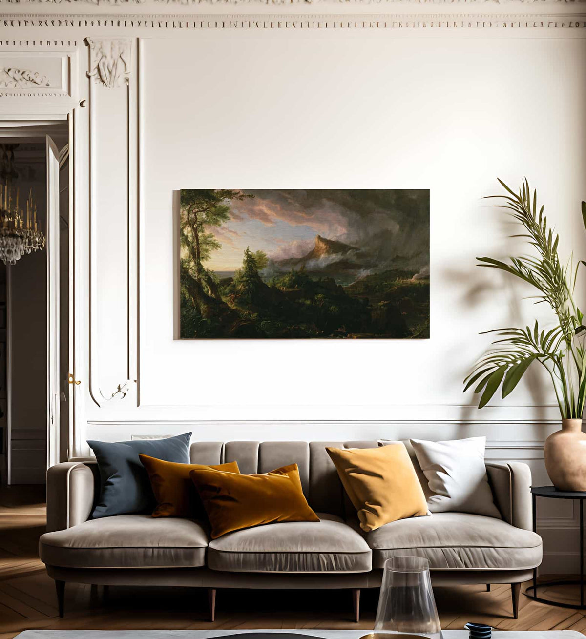 The Course Of Empire 1 The Savage State 1834 By Thomas Cole Fine Art Print