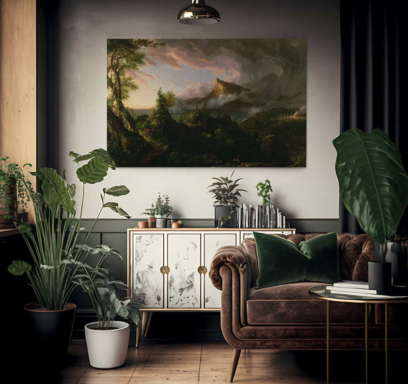 The Course Of Empire 1 The Savage State 1834 By Thomas Cole Fine Art Print