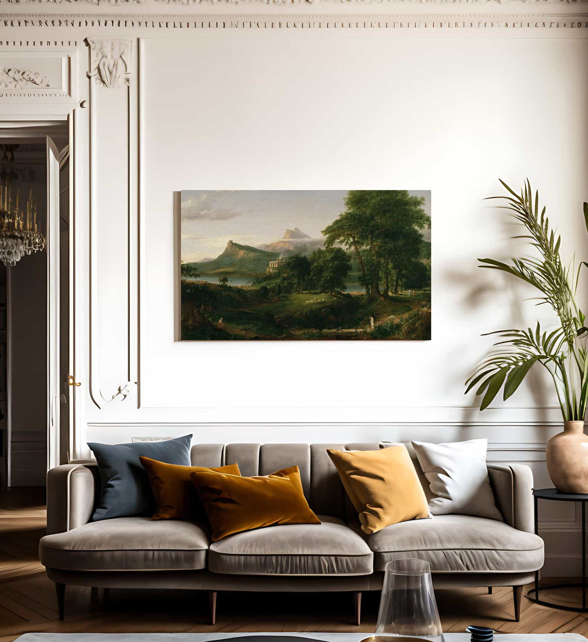 The Course Of Empire 2 The Pastoral State 1834 By Thomas Cole Fine Art Print