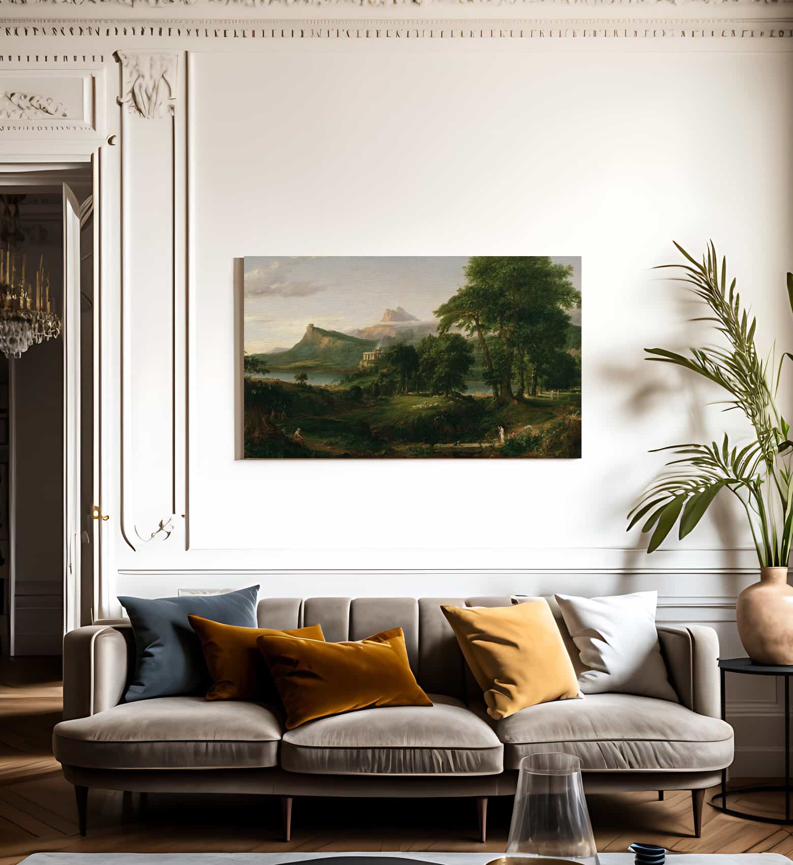 The Course Of Empire 2 The Pastoral State 1834 By Thomas Cole Fine Art Print