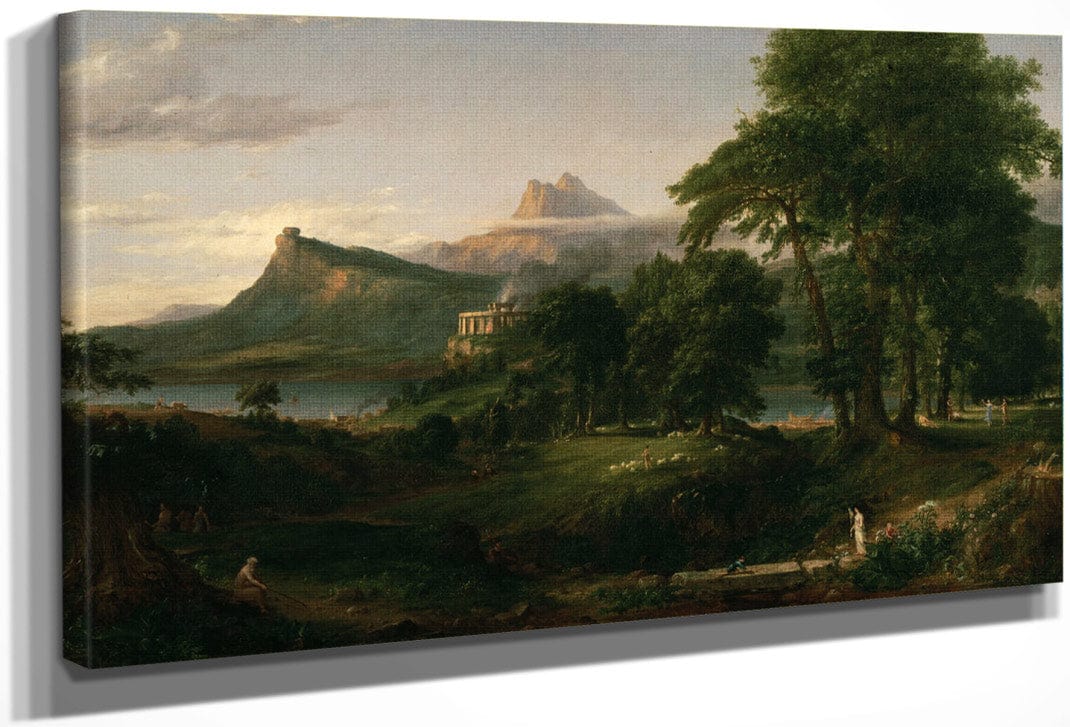 The Course Of Empire 2 The Pastoral State 1834 By Thomas Cole Fine Art Print