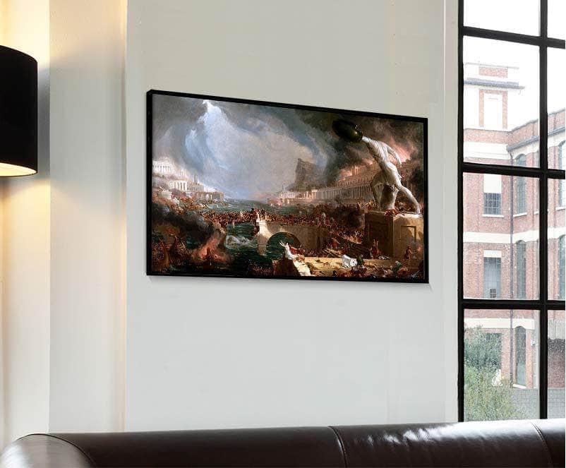 The Course Of Empire Destruction Painting Thomas Cole Canvas Art Fine Art Print