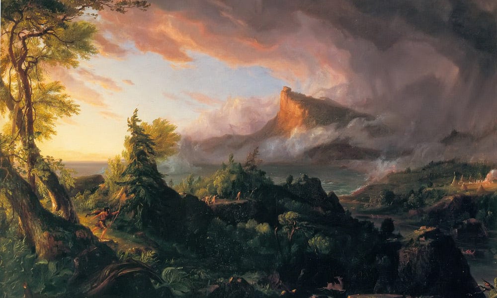 The Course Of Empire The Savage State By Thomas Cole Fine Art Print