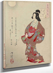 The Courtesan Takao 1885 By Tsukioka Yoshitoshi Fine Art Print