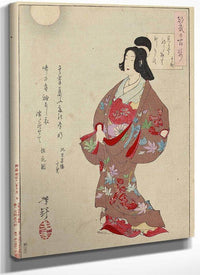 The Courtesan Takao 1885 By Tsukioka Yoshitoshi Fine Art Print