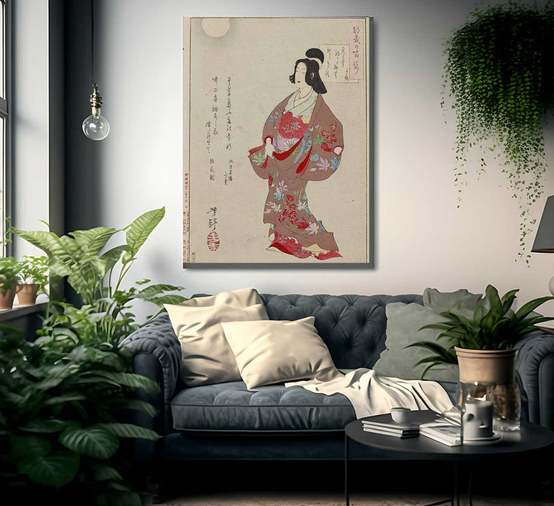 The Courtesan Takao 1885 By Tsukioka Yoshitoshi Fine Art Print