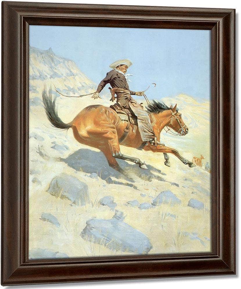 The Cow Boy By Frederic Remington Fine Art Print