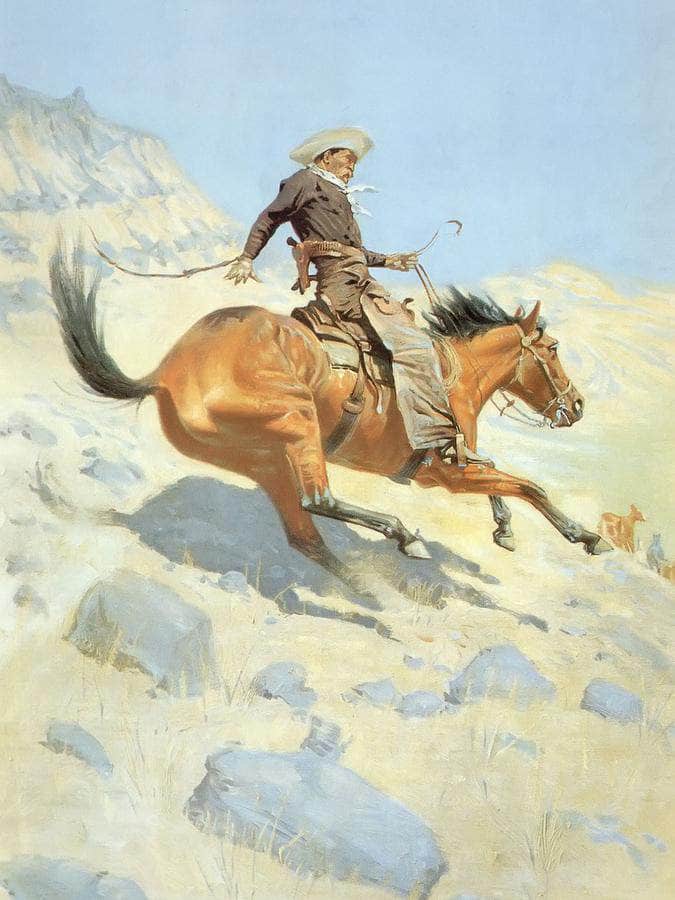 The Cow Boy By Frederic Remington Fine Art Print