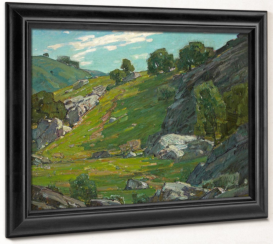 The Cow Trail By William Wendt Fine Art Print