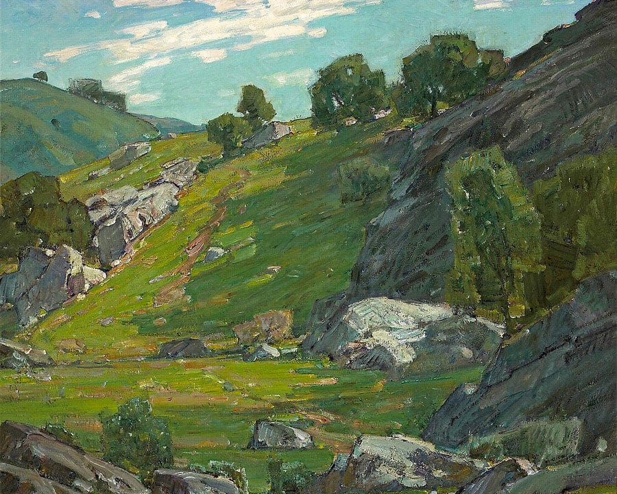 The Cow Trail By William Wendt Fine Art Print
