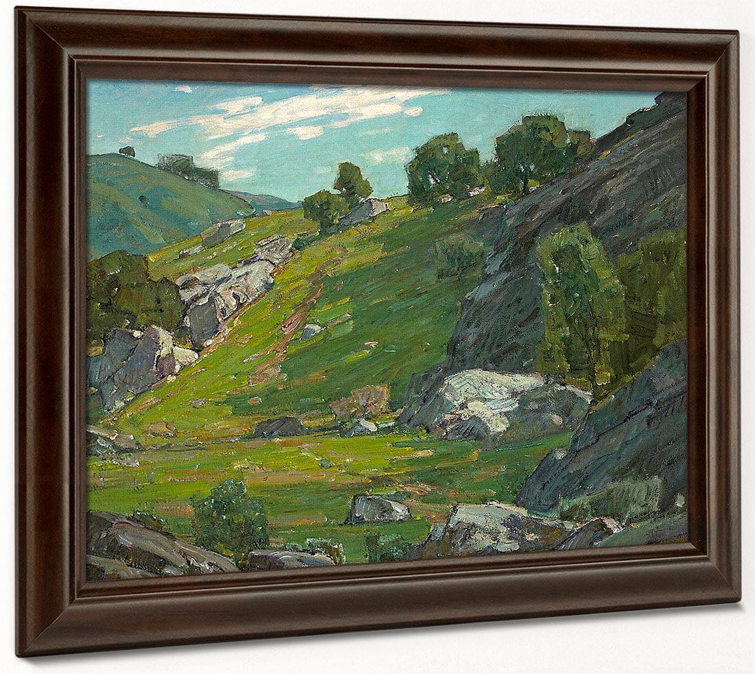 The Cow Trail By William Wendt Fine Art Print