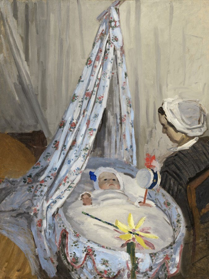 The Cradle  Camille With The Artist's Son Jean By Claude Monet Fine Art Print