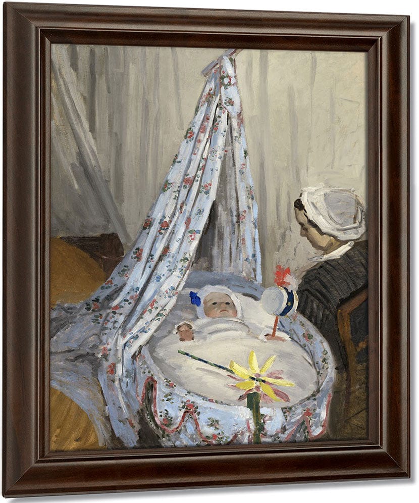 The Cradle  Camille With The Artist's Son Jean By Claude Monet Fine Art Print