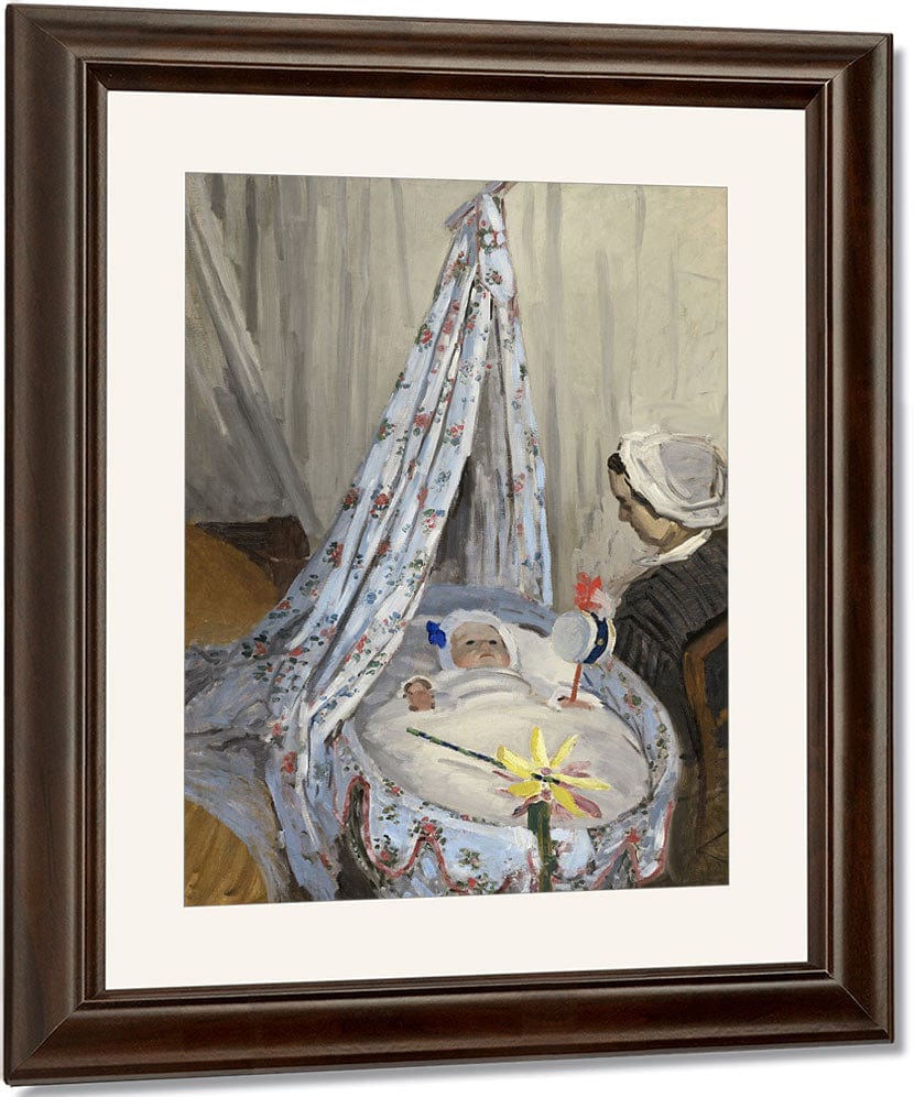 The Cradle  Camille With The Artist's Son Jean By Claude Monet Fine Art Print
