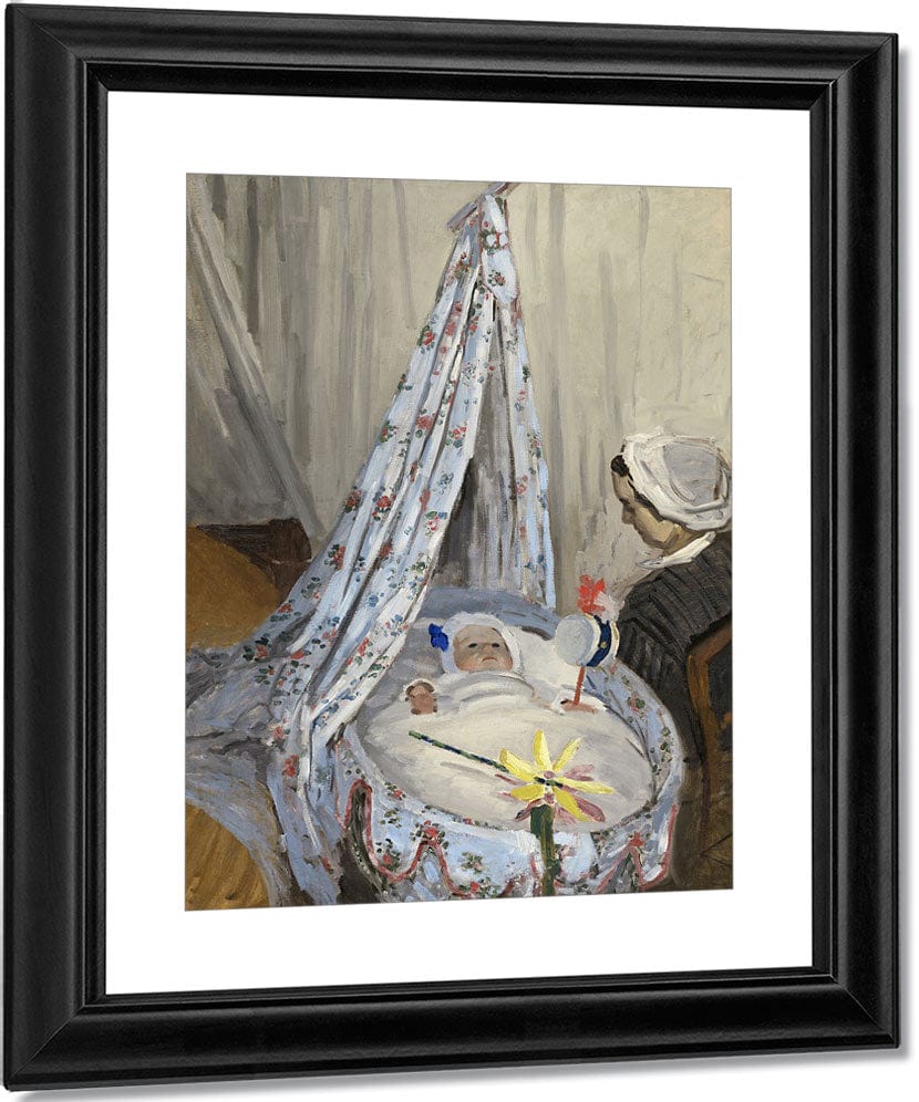 The Cradle  Camille With The Artist's Son Jean By Claude Monet Fine Art Print