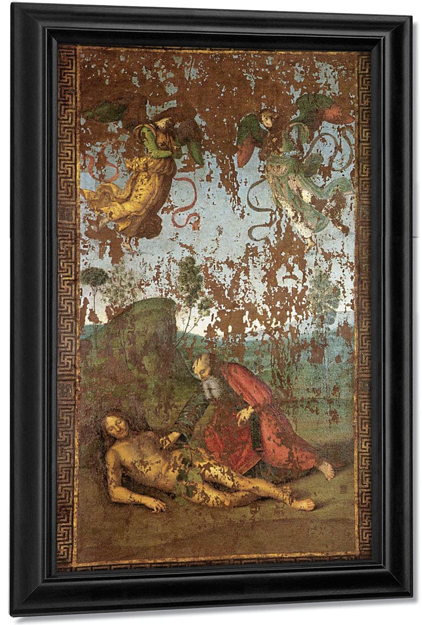 The Creation Of Eve From Adam 1500 By Raphael Sanzio Fine Art Print