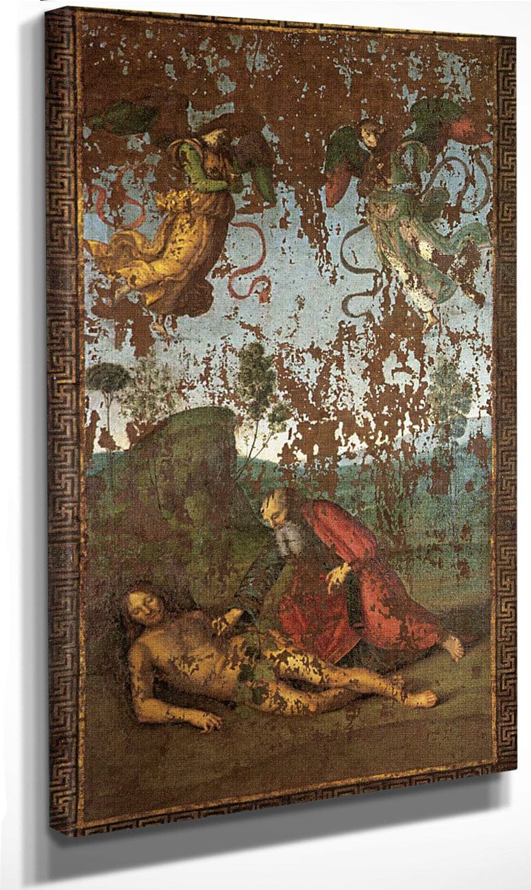 The Creation Of Eve From Adam 1500 By Raphael Sanzio Fine Art Print