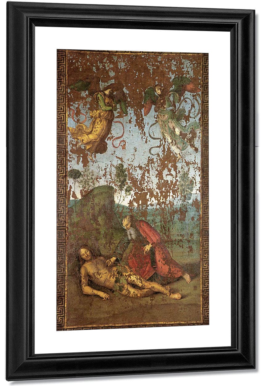 The Creation Of Eve From Adam 1500 By Raphael Sanzio Fine Art Print