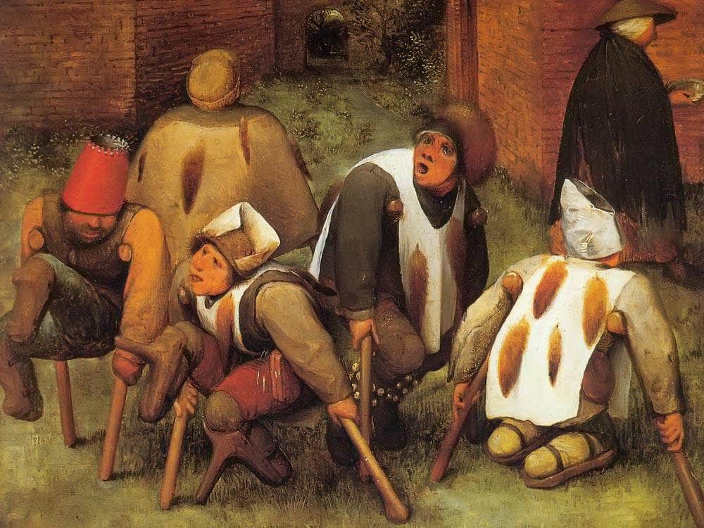The Cripples 1568 By Pieter Bruegel Fine Art Print