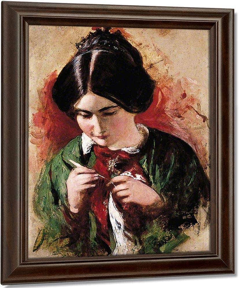 The Crochet Worker(Also Known As Mary Ann Purdon) By William Etty Fine Art Print