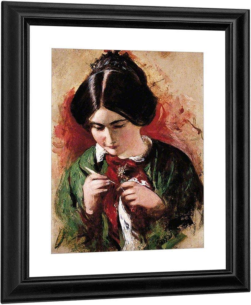 The Crochet Worker(Also Known As Mary Ann Purdon) By William Etty Fine Art Print