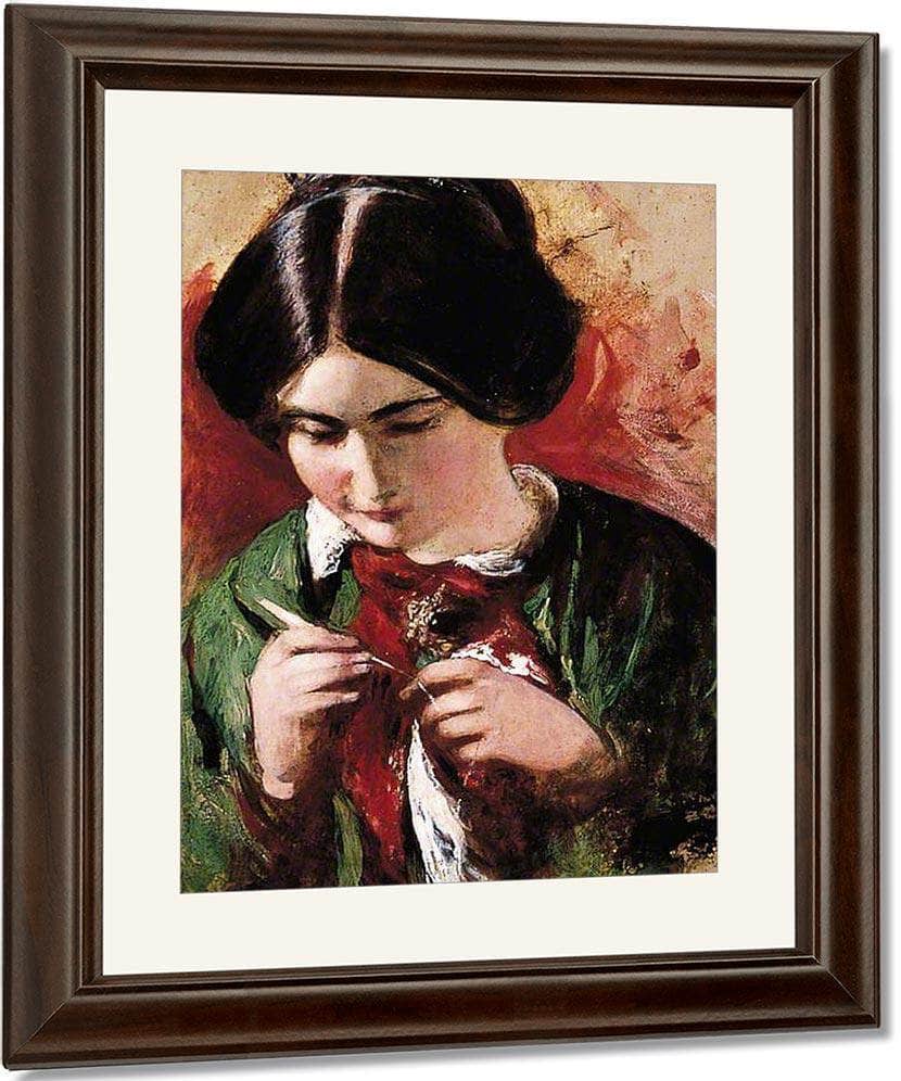 The Crochet Worker(Also Known As Mary Ann Purdon) By William Etty Fine Art Print