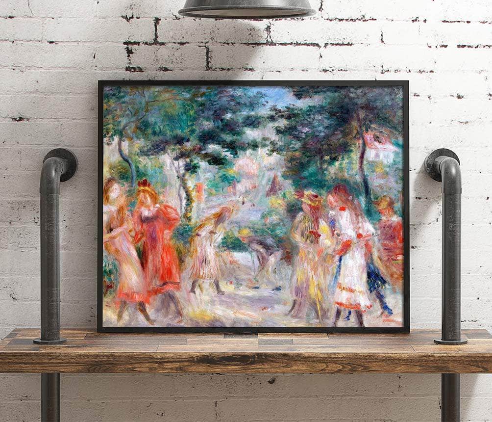 The Croquet Party Montmartre Painting Auguste Renoir Canvas Art Fine Art Print