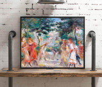 The Croquet Party Montmartre Painting Auguste Renoir Canvas Art Fine Art Print