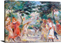 The Croquet Party Montmartre Painting Auguste Renoir Canvas Art Fine Art Print