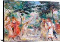 The Croquet Party Montmartre Painting Auguste Renoir Canvas Art Fine Art Print