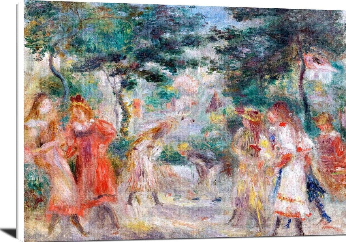 The Croquet Party Montmartre Painting Auguste Renoir Canvas Art Fine Art Print